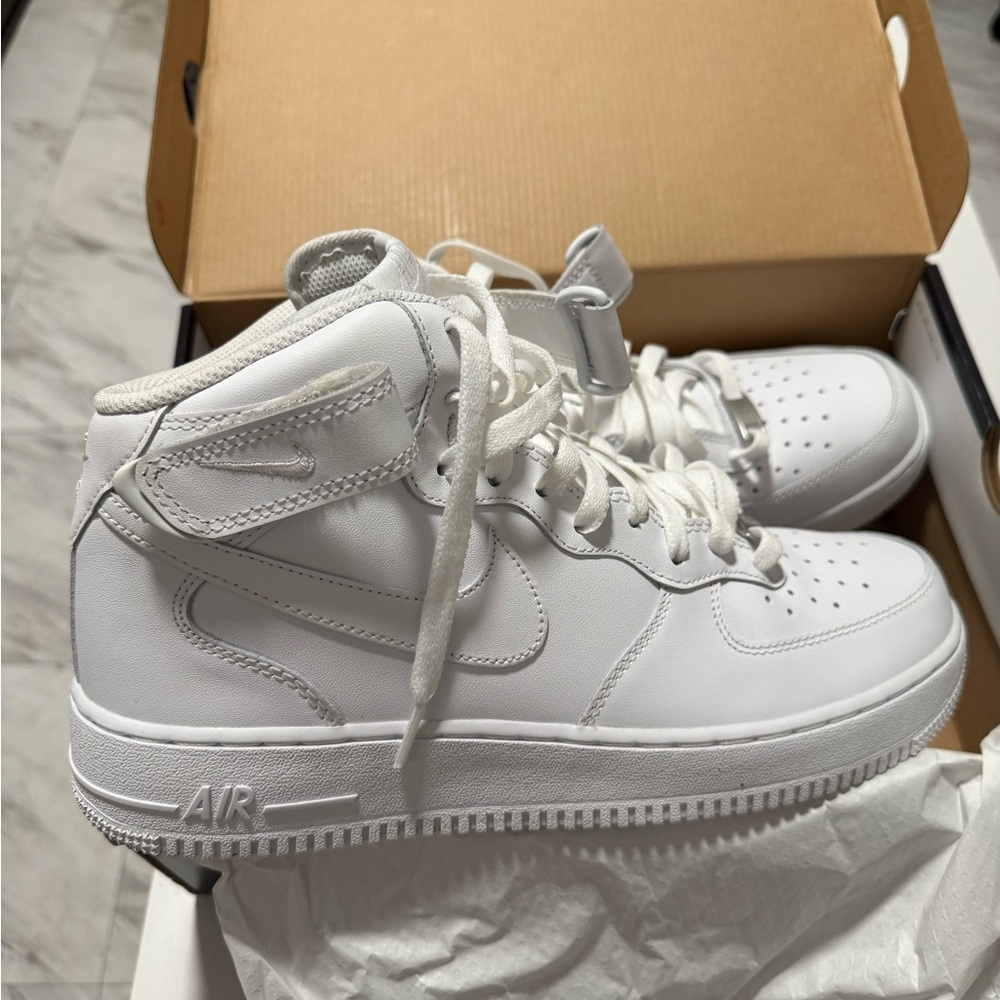 Air Force 1 White High-Top Sneakers
